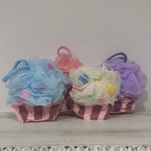Colorful Cupcake Loofahs